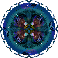 Näsinneula kaleidoscopish mandala